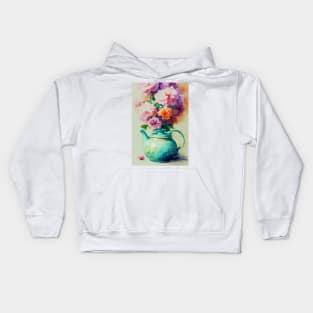 Watercolor teapot Kids Hoodie